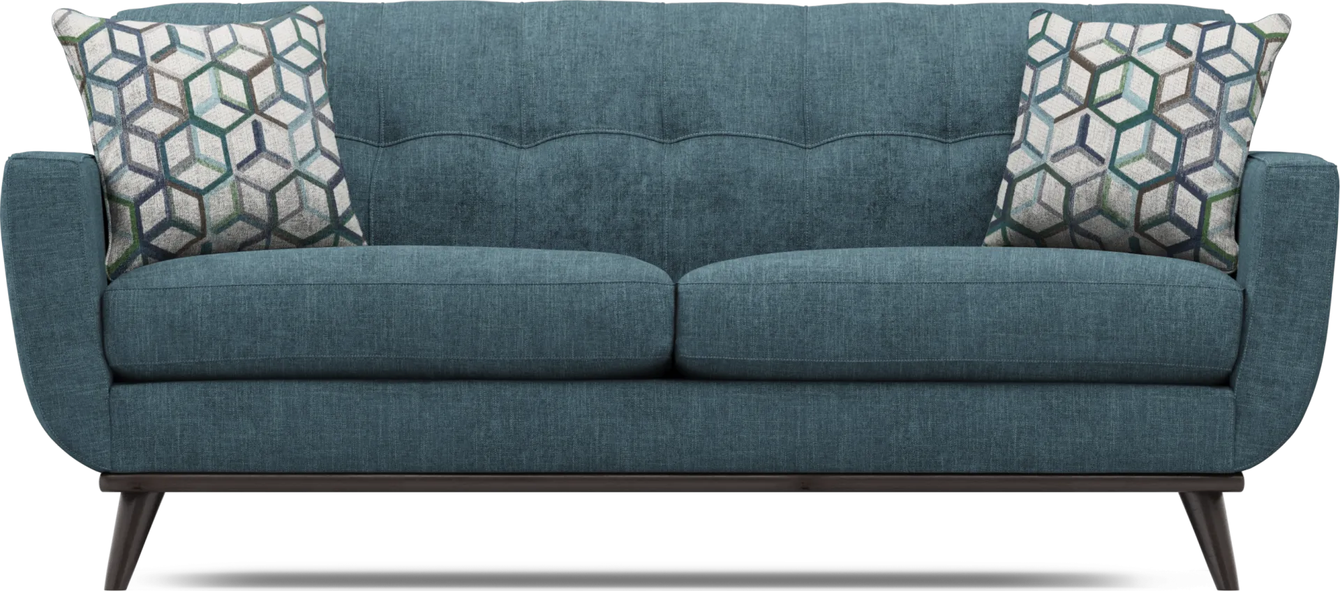 East Side Teal Apartment Sofa - Image 1