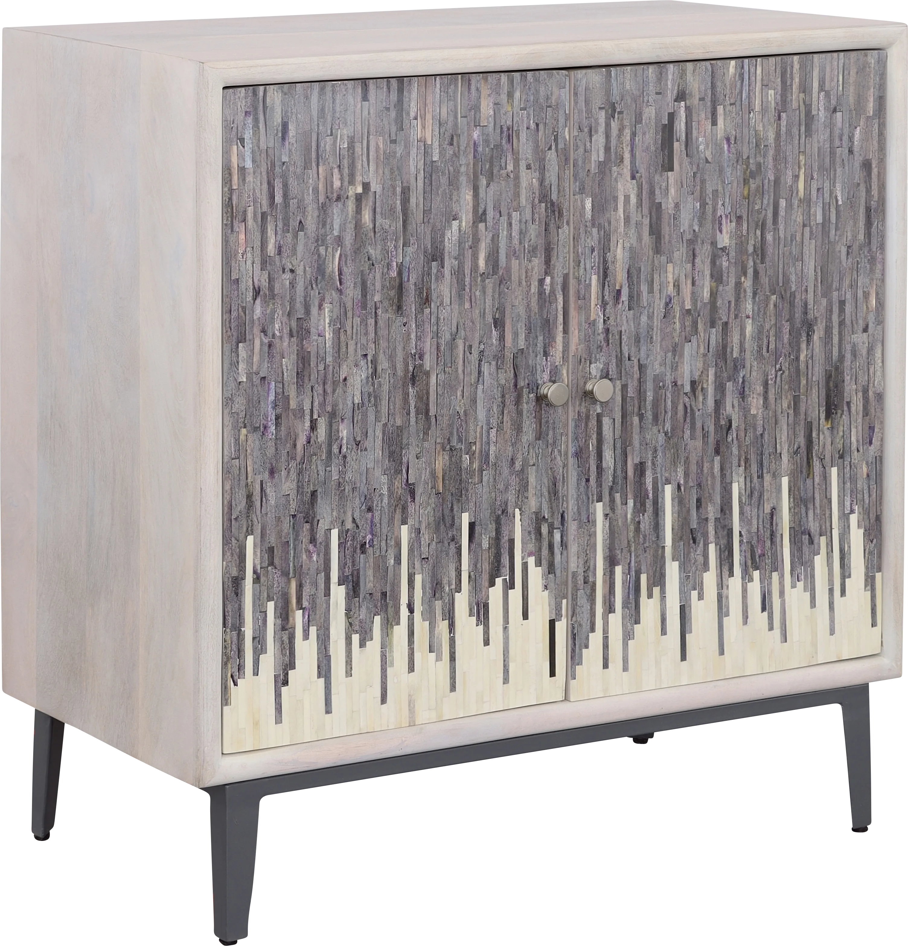 Vidal White 2 Door Credenza - Thumbnail - Image 1