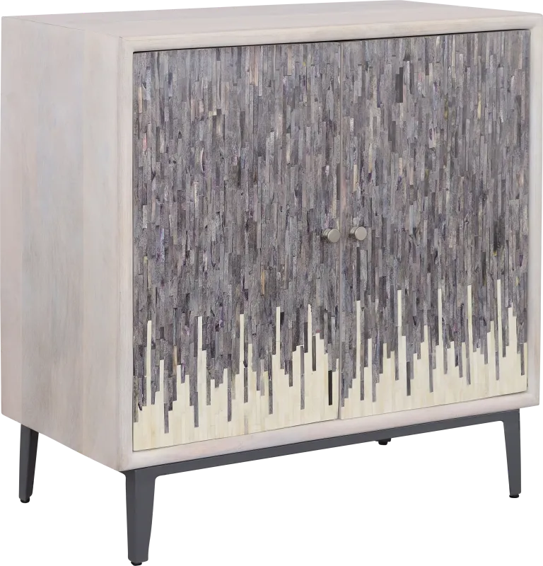 Vidal White 2 Door Credenza