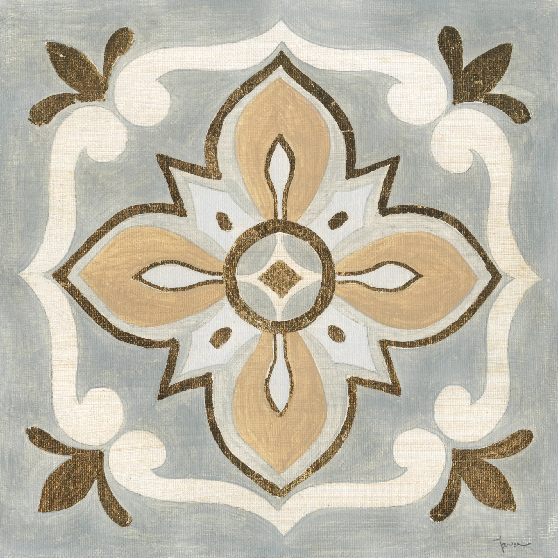 Votly Gray Wooden Wall Art - Image 1