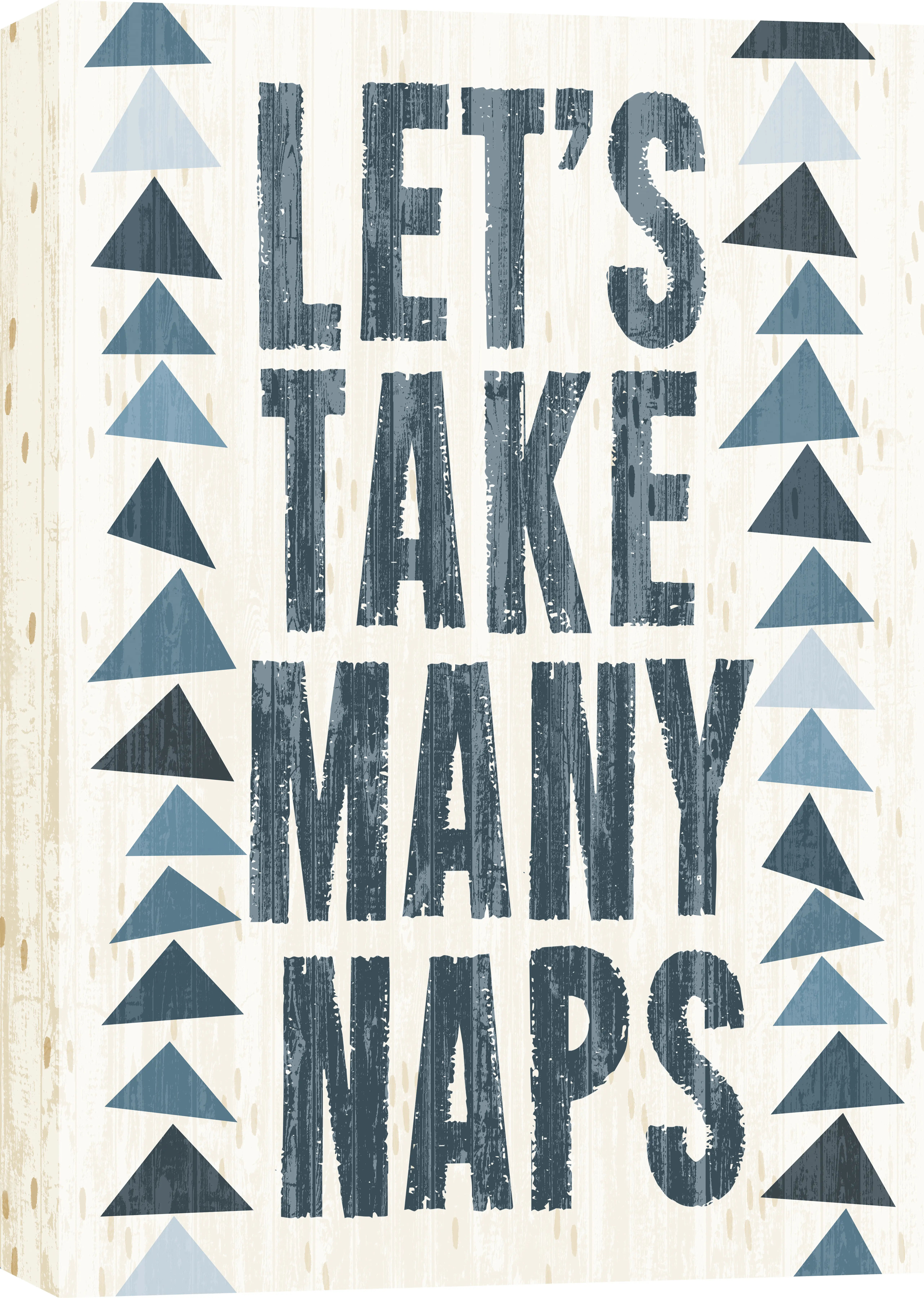 Kids Let's Take Naps Blue Canvas Wall Art - Thumbnail - Image 1