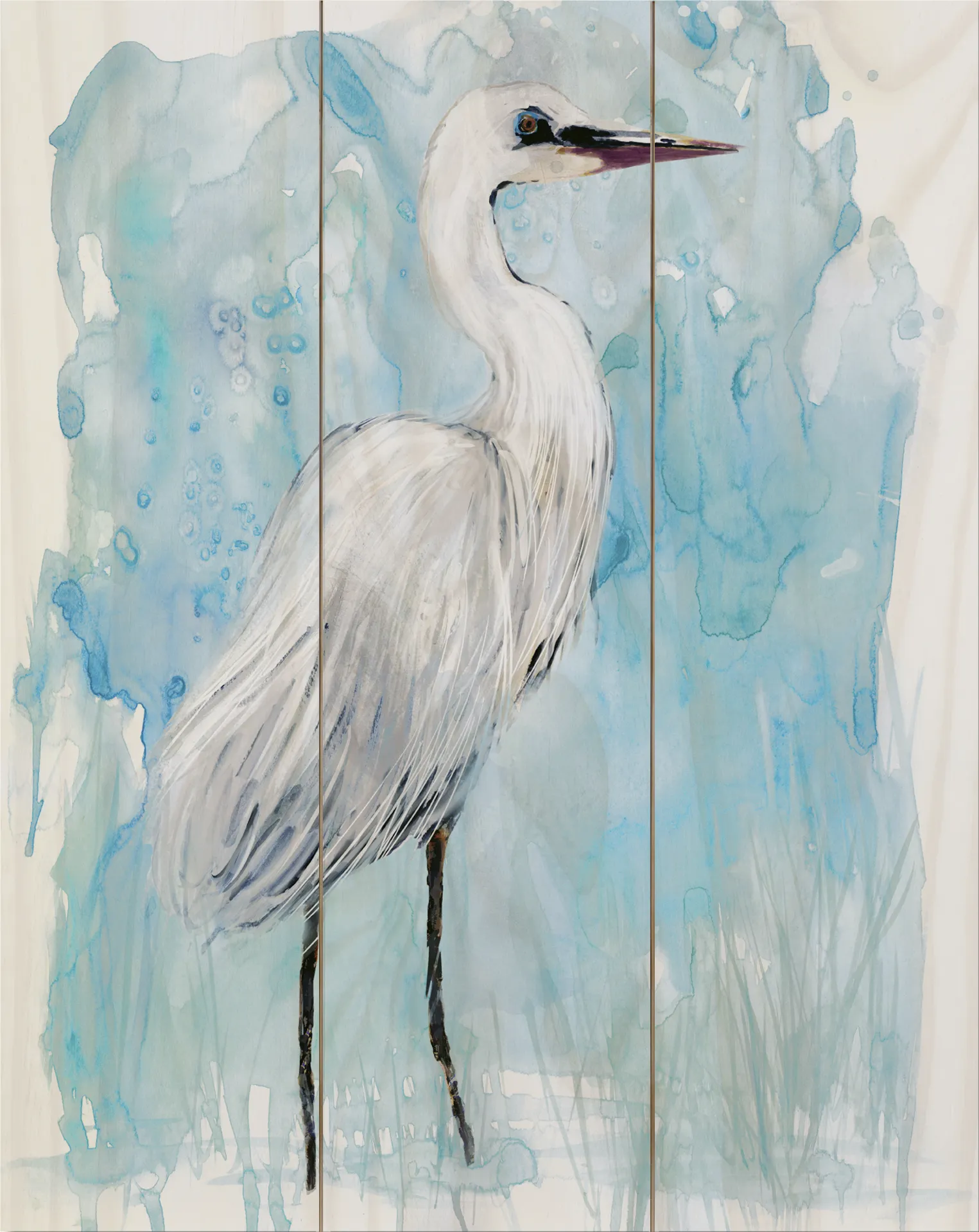 Galriden Blue Wooden Wall Art - Image 1