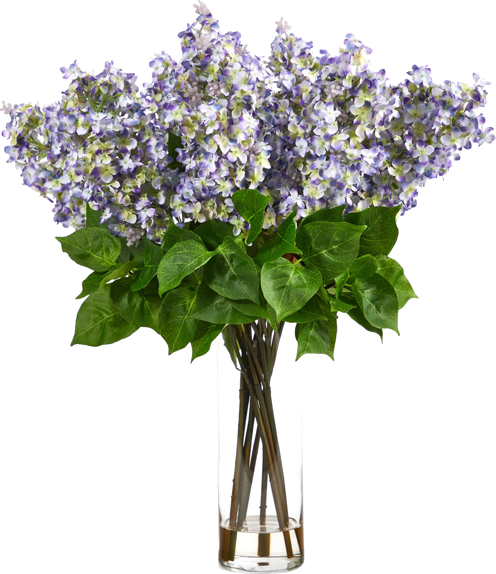 Beeger Purple Floral Arrangement with Vase - Image 1
