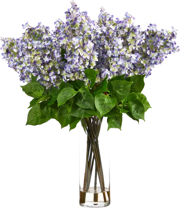 Beeger Purple Floral Arrangement with Vase