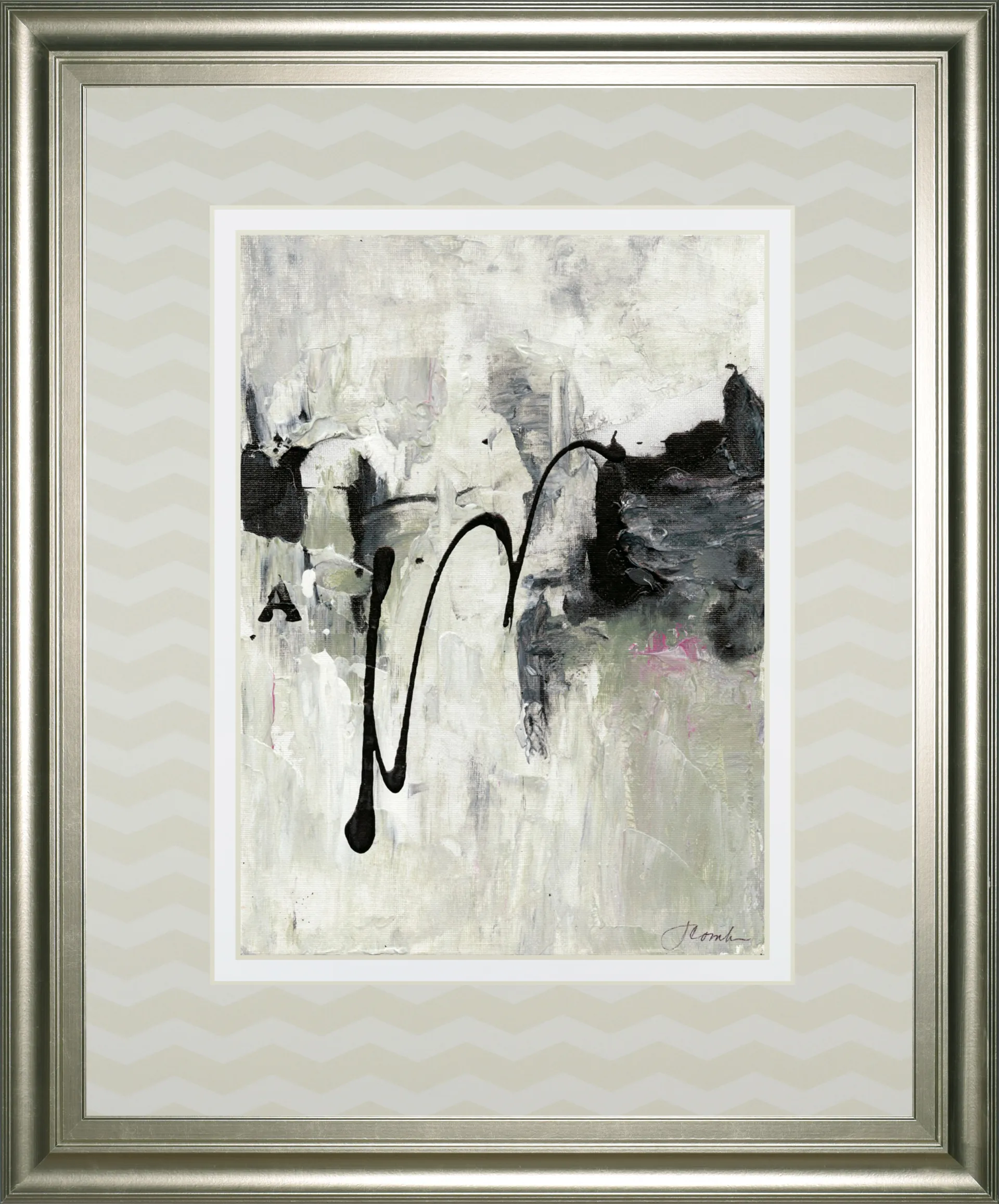 Soligny Gray Framed Wall Art - Image 1