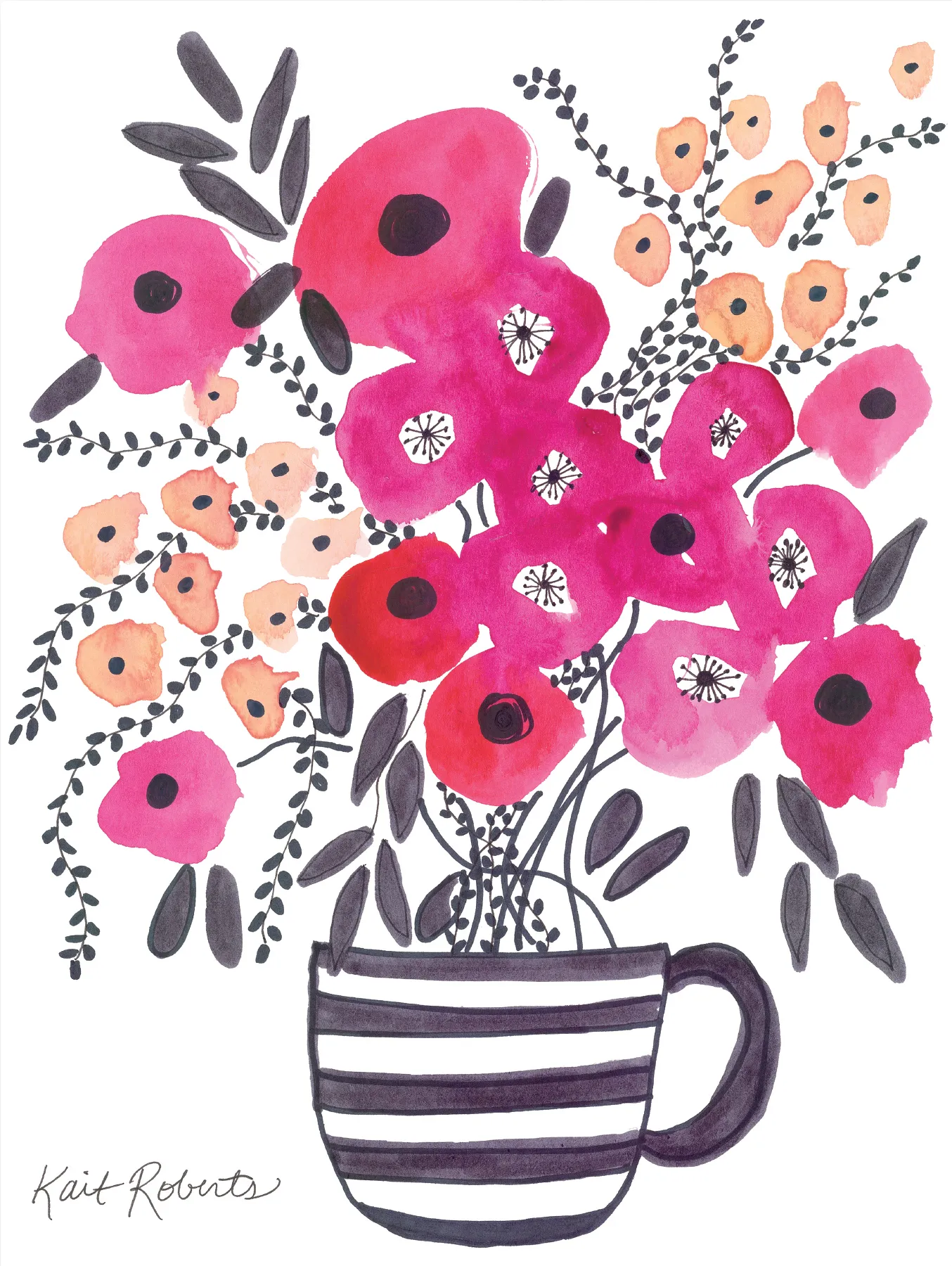 Eguna Pink Wooden Wall Art - Image 1
