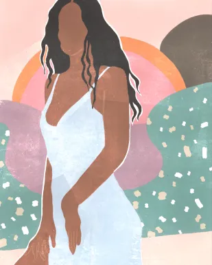 Kulomba Pink Wooden Wall Art