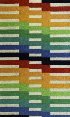 Kids Offbeat Rainbow Multi 4'7 x 7'7 Rug