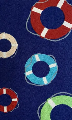 Kids Preserver Paradise Indigo 2'8 x 4'8 Rug