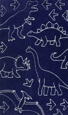 Kids Dino Haven Indigo 4'7 x 7'7 Rug