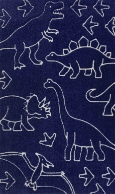Kids Dino Haven Indigo 4'7 x 7'7 Rug