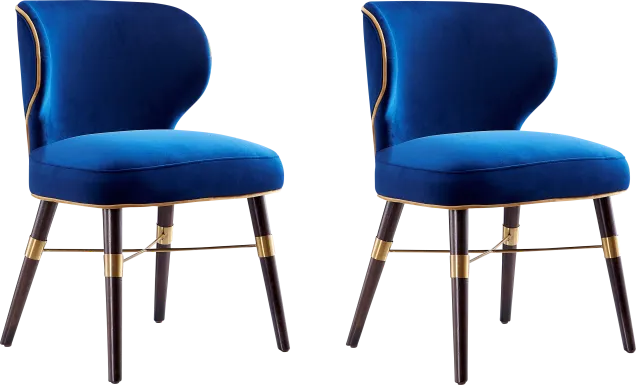 Strineway Blue Side Chair, Set of 2