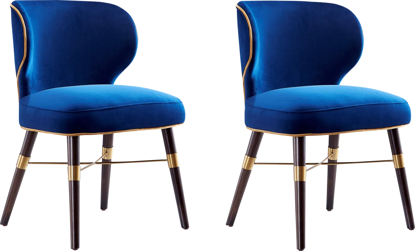 Strineway Blue Side Chair, Set of 2