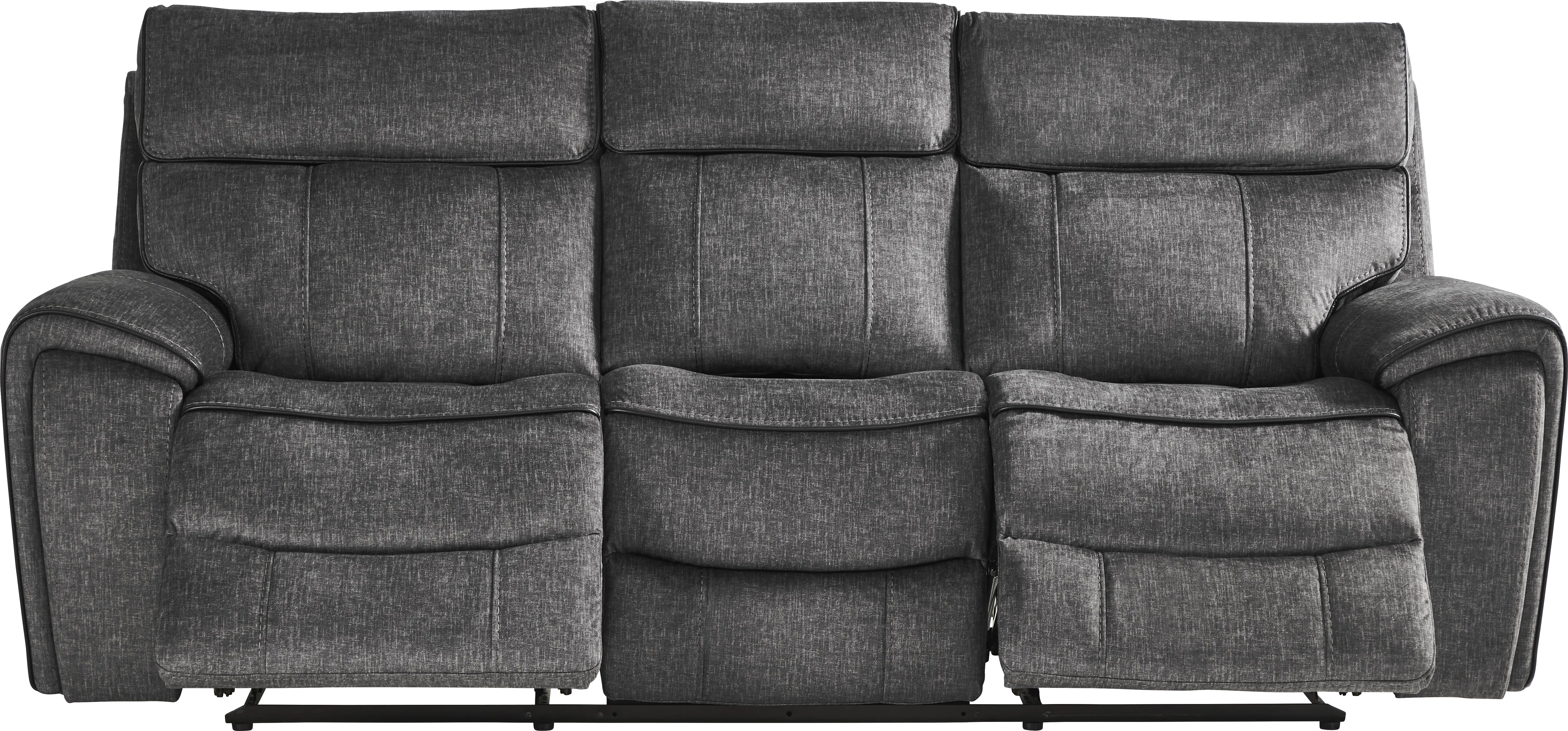 Bradshaw Place Dark Gray 5 Pc Living Room with Reclining Sofa - Thumbnail - Image 2