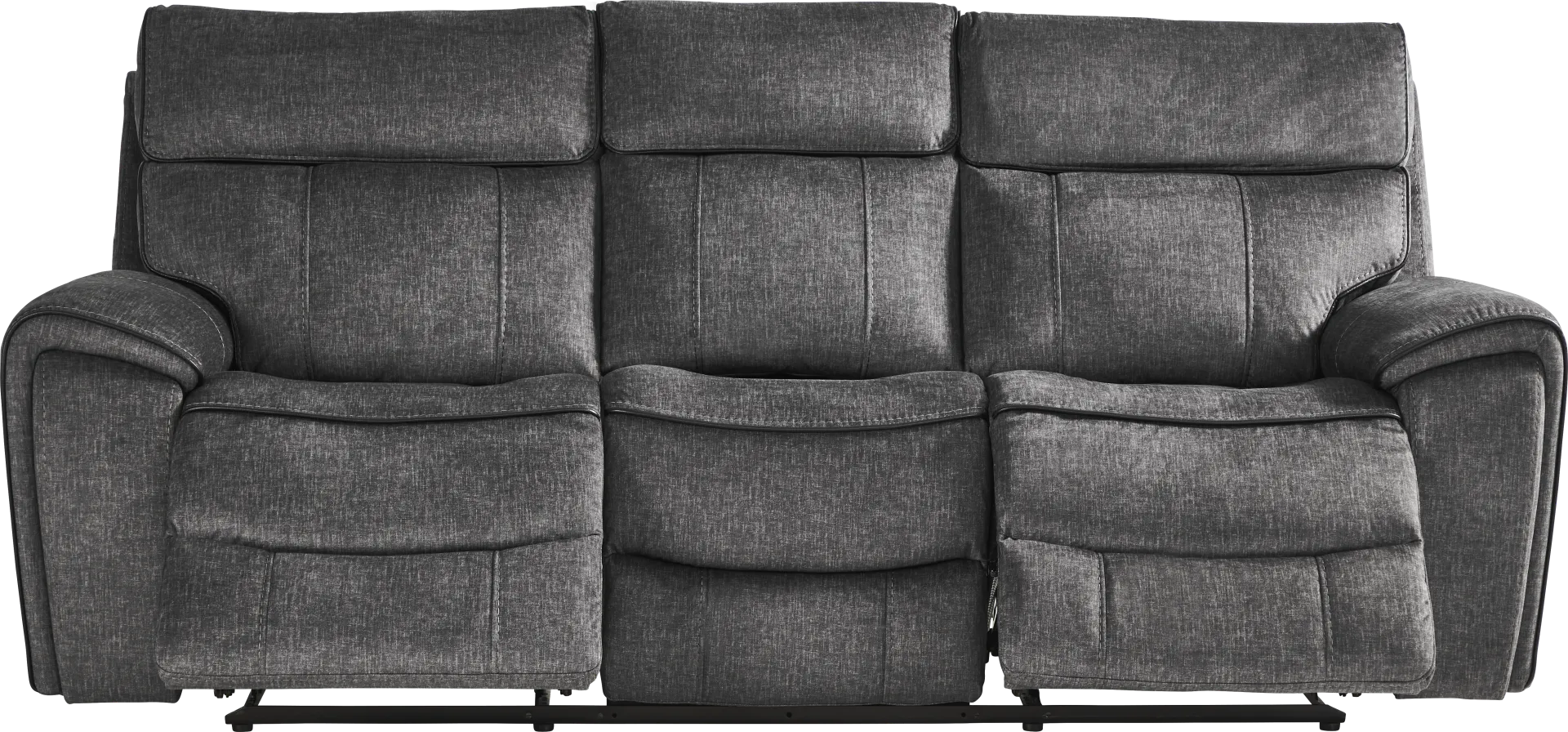 Bradshaw Place Dark Gray 5 Pc Living Room with Reclining Sofa - Image 2