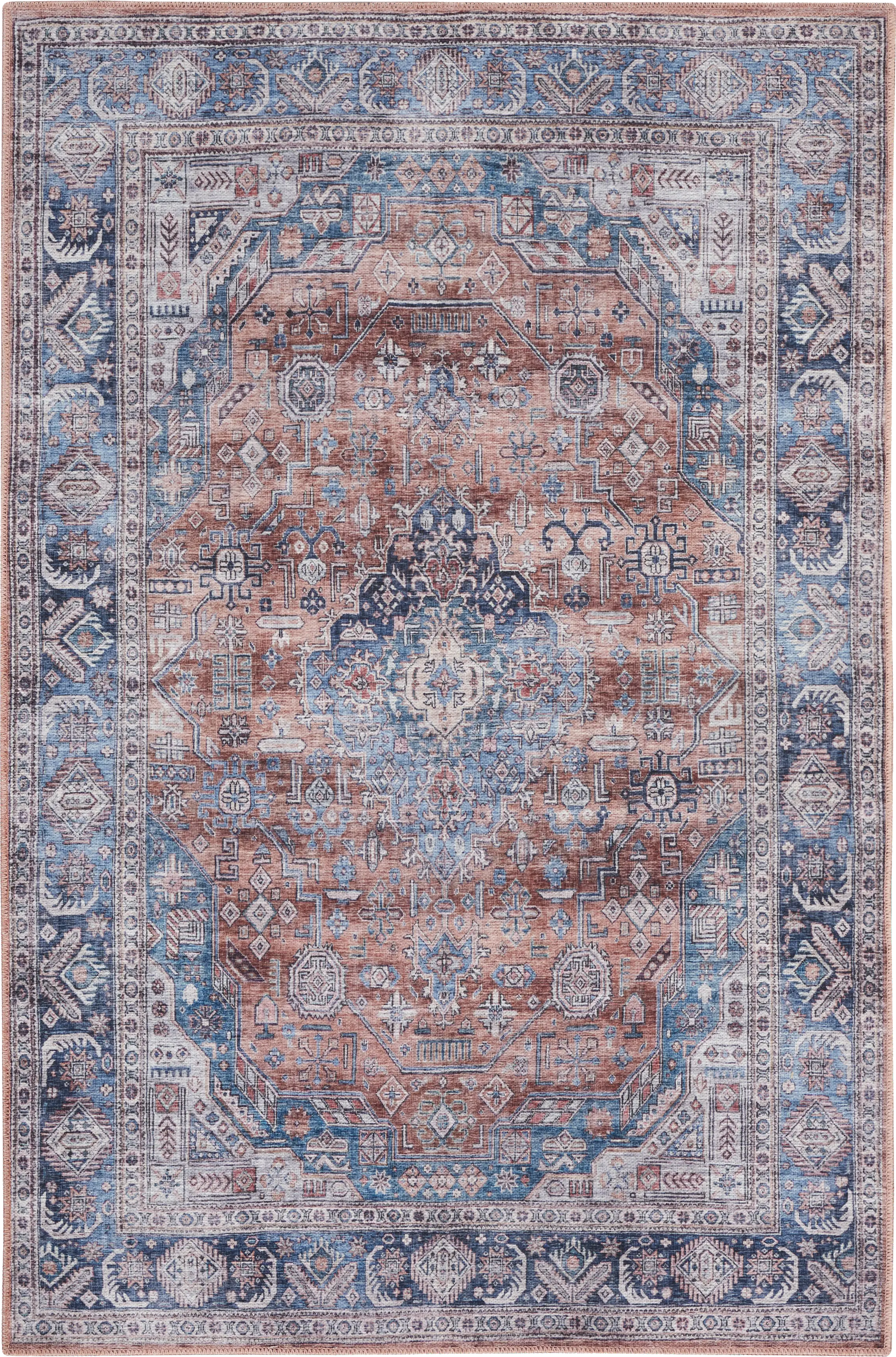 Olith Blue/Multi 7'10 x 9'10 Rug - Thumbnail - Image 1