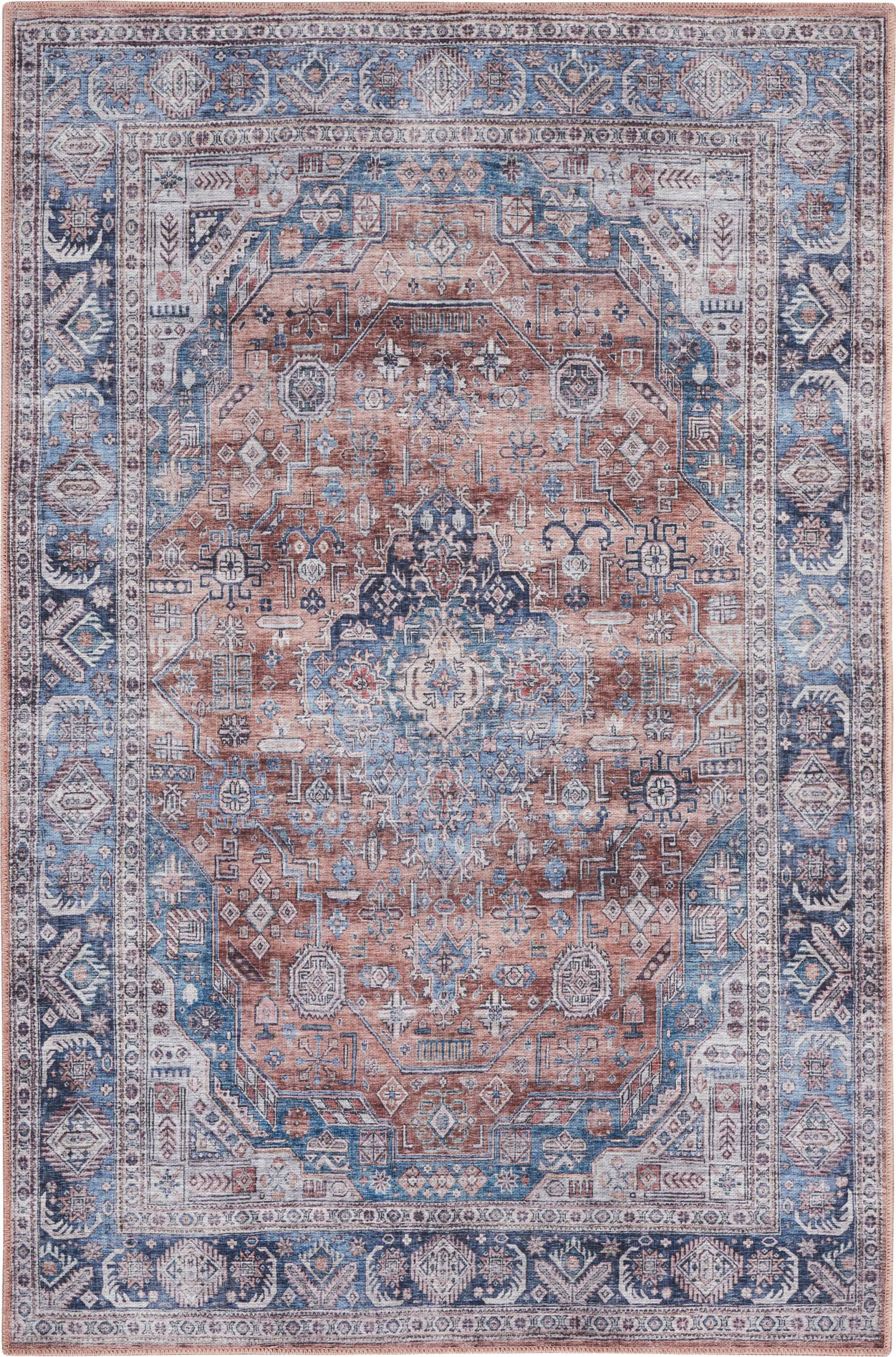 Olith Blue/Multi 7'10 x 9'10 Rug - Image 1