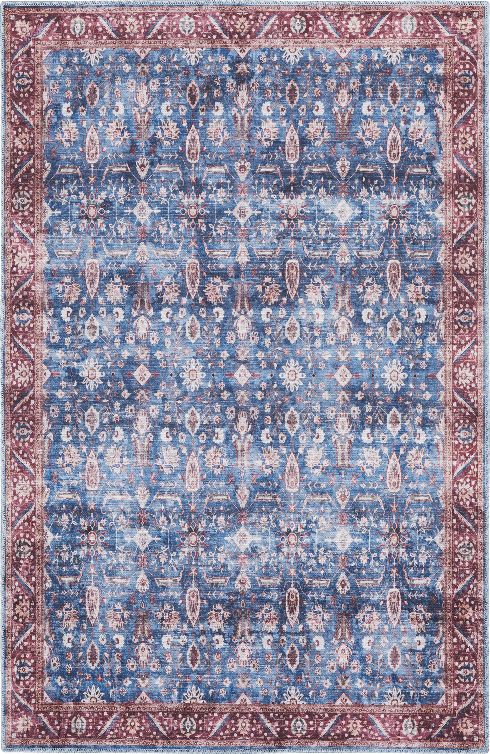 Adosis Blue/Brick 9'2 x 12' Rug - Image 1