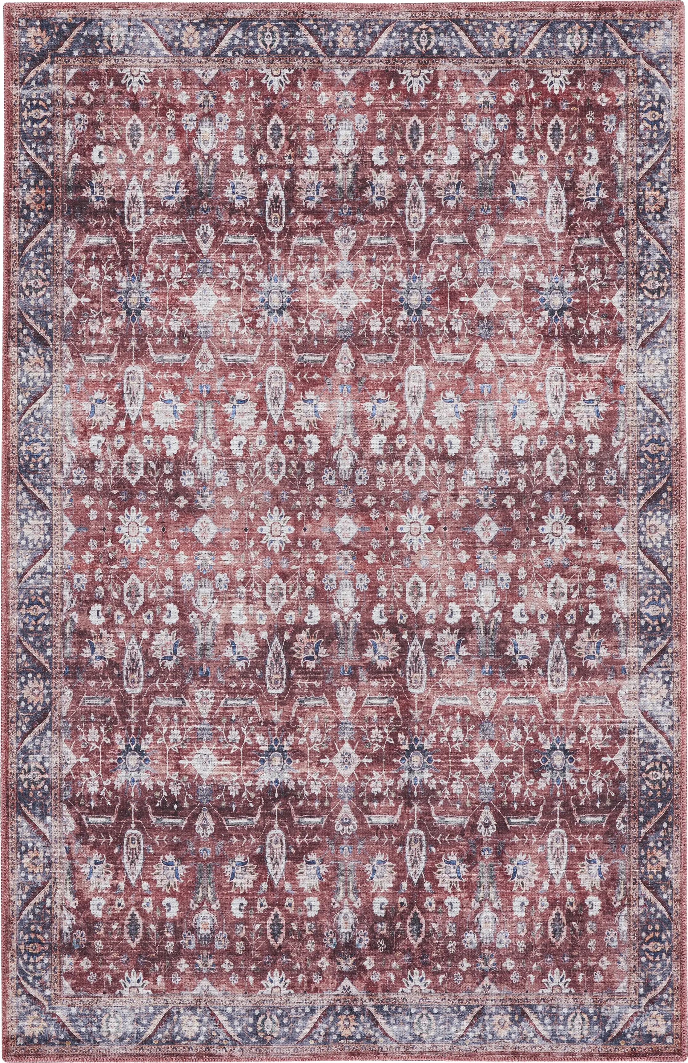 Adosis Ivory/Brick 5'3 x 7'3 Rug