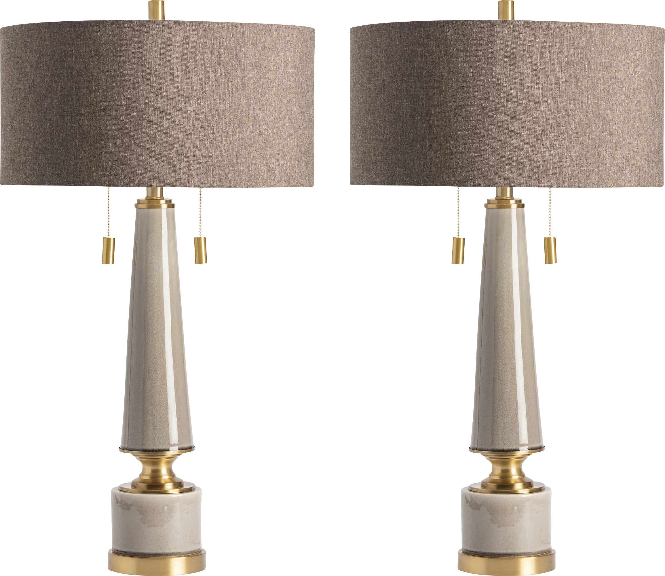 Ramsell Park Taupe Lamp - Thumbnail - Image 1