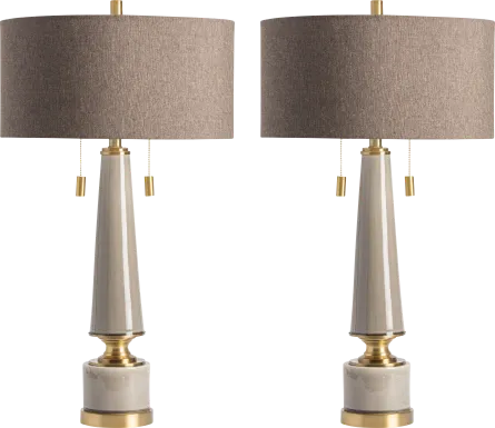Ramsell Park Taupe Lamp