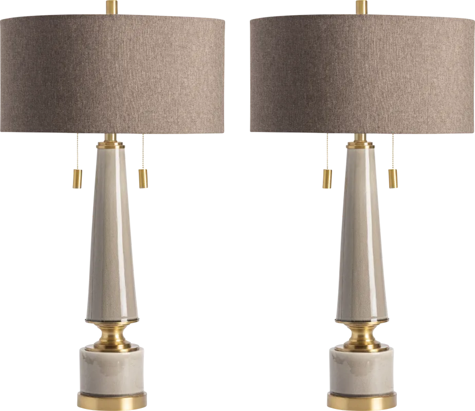 Ramsell Park Taupe Lamp
