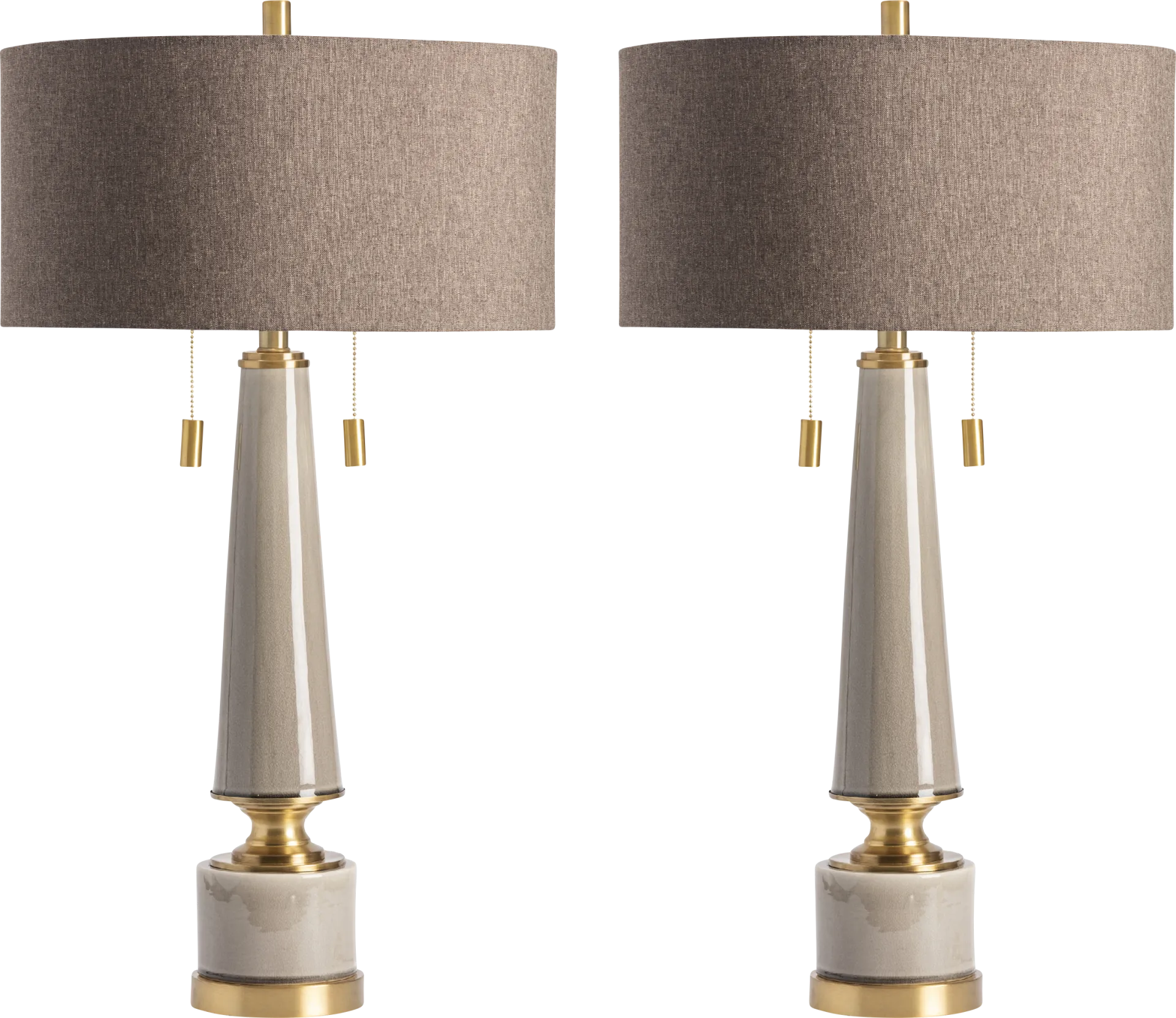 Ramsell Park Taupe Lamp, Set of 2 - Image 1