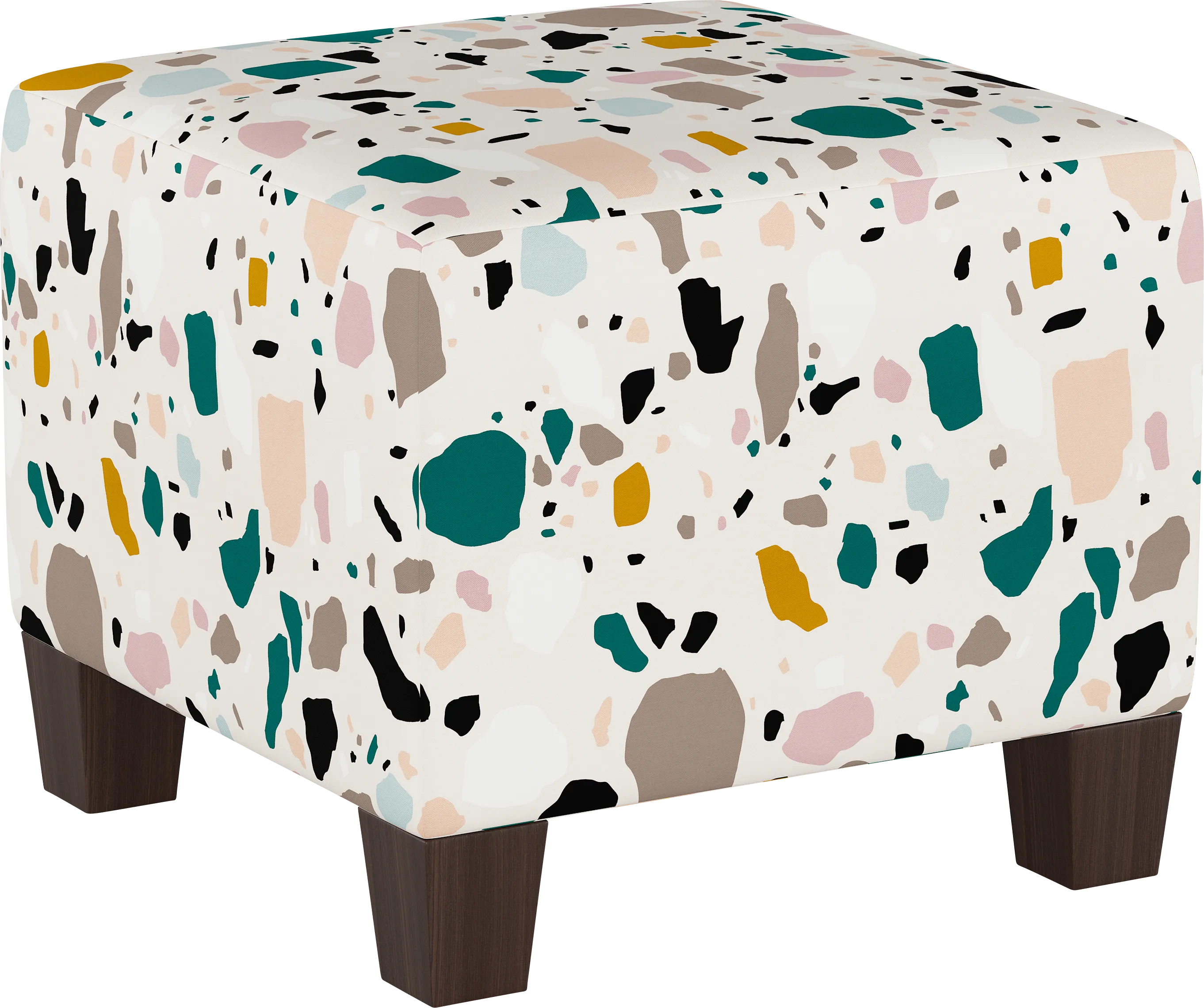 Rideau Ivory Ottoman - Thumbnail - Image 1