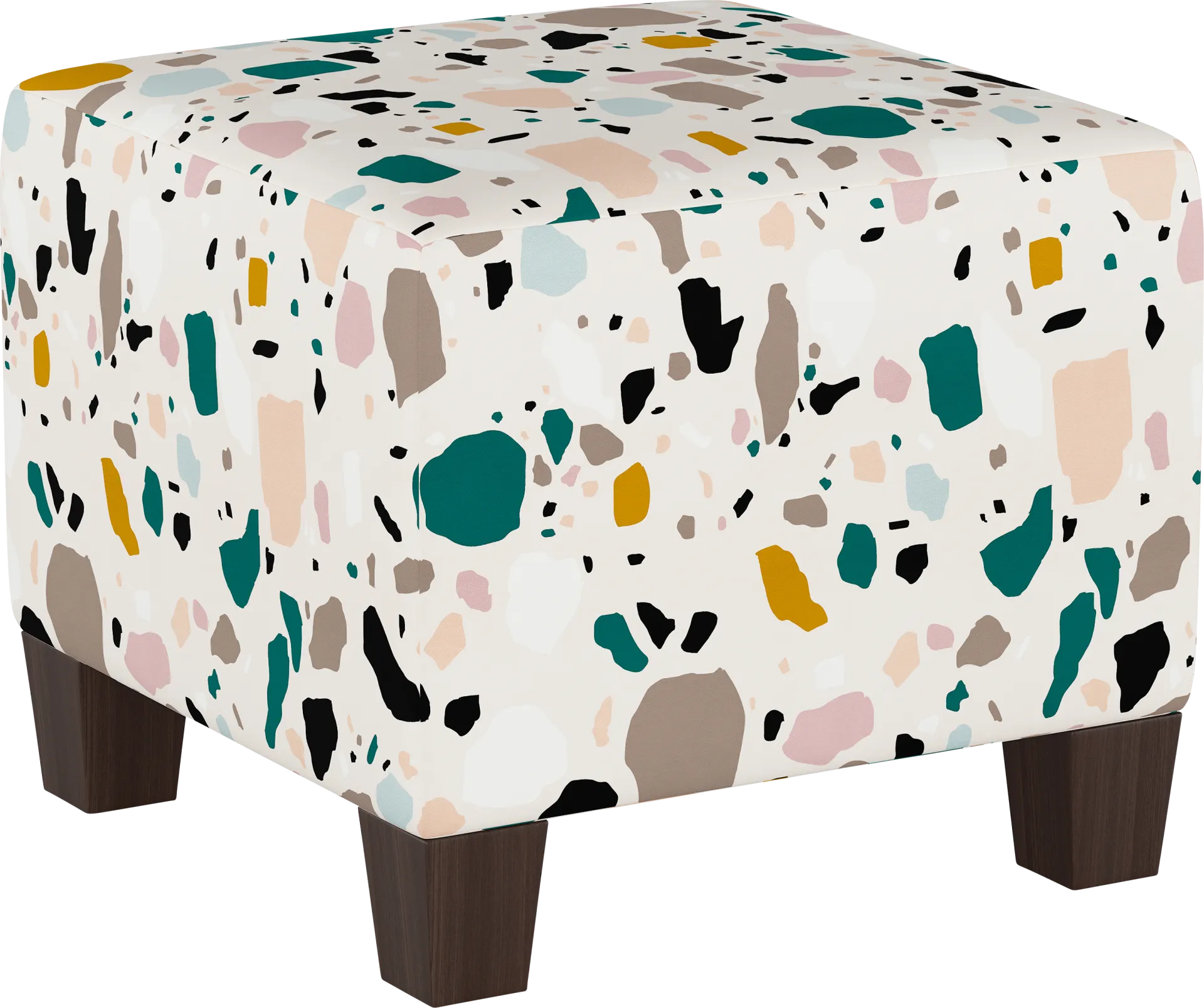 Rideau Ivory Ottoman - Image 1