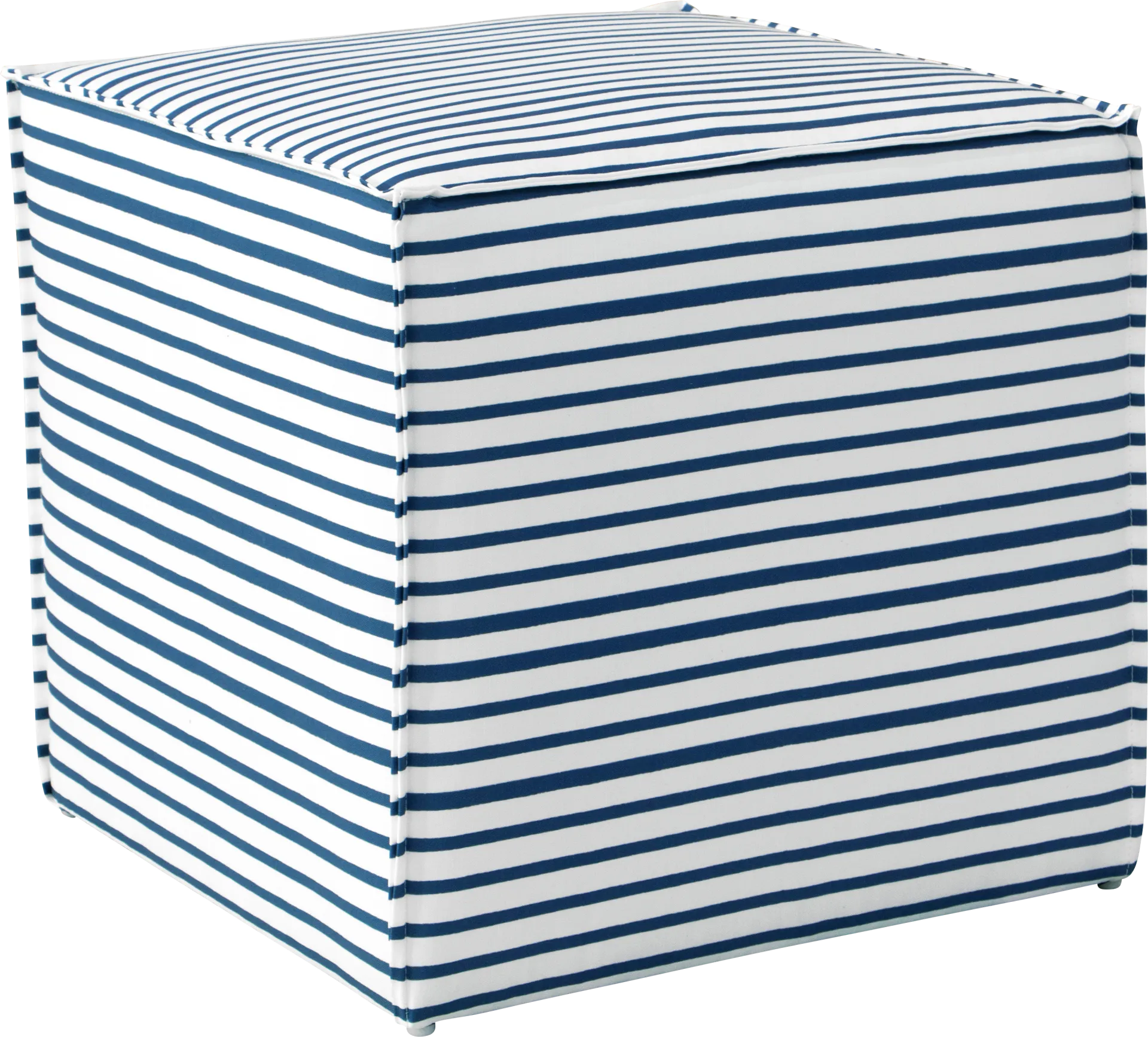 Delphina Navy Ottoman - Image 1