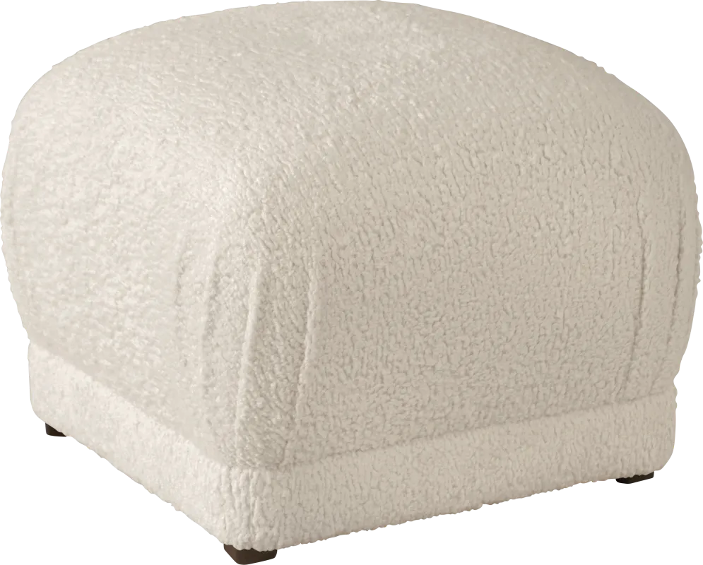 Quinella Ivory Ottoman