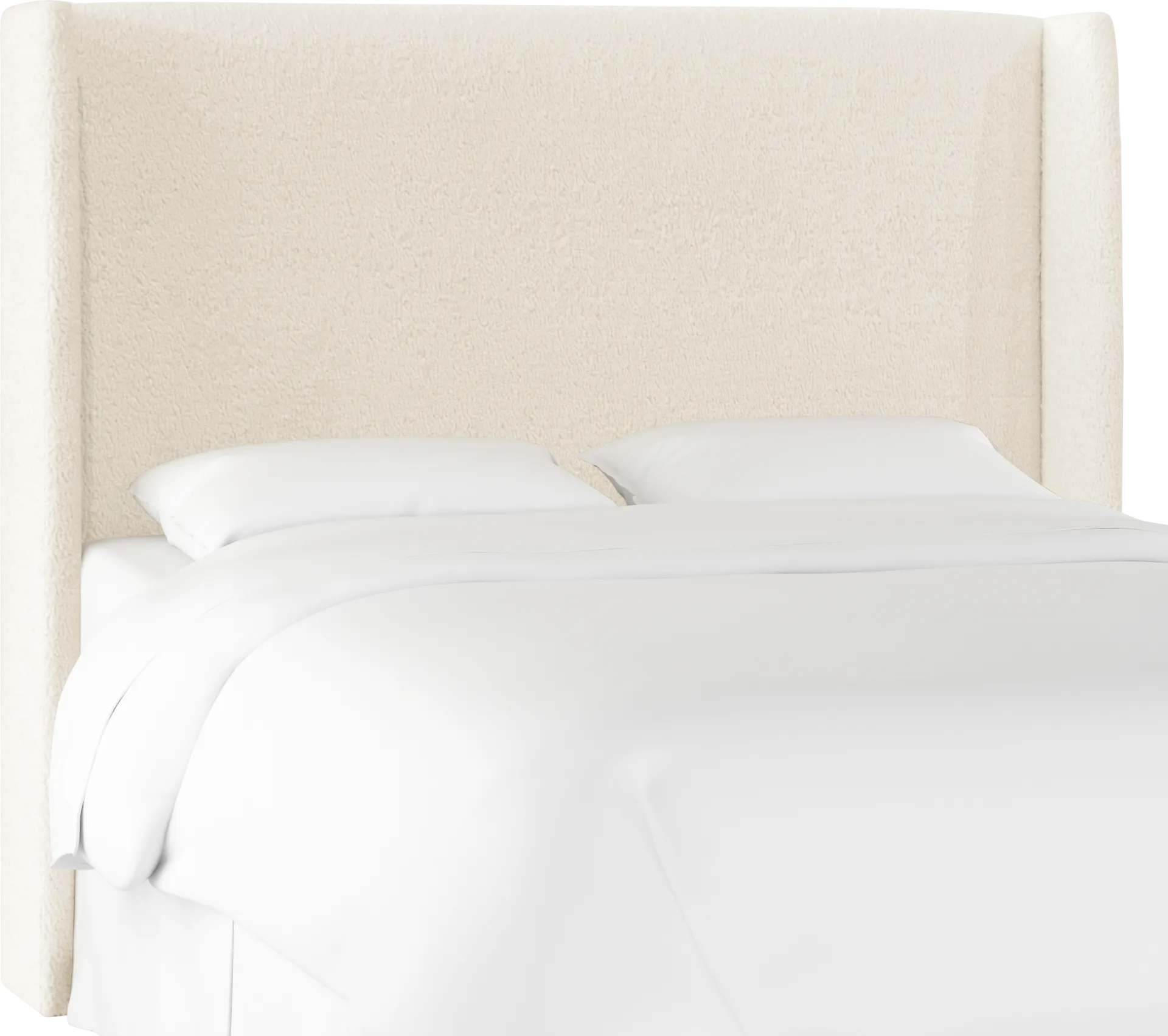 Quinella White King Upholstered Headboard - Image 1