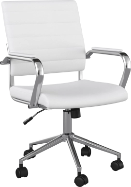 Bedner White Office Chair