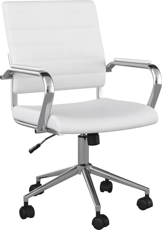 Bedner White Office Chair