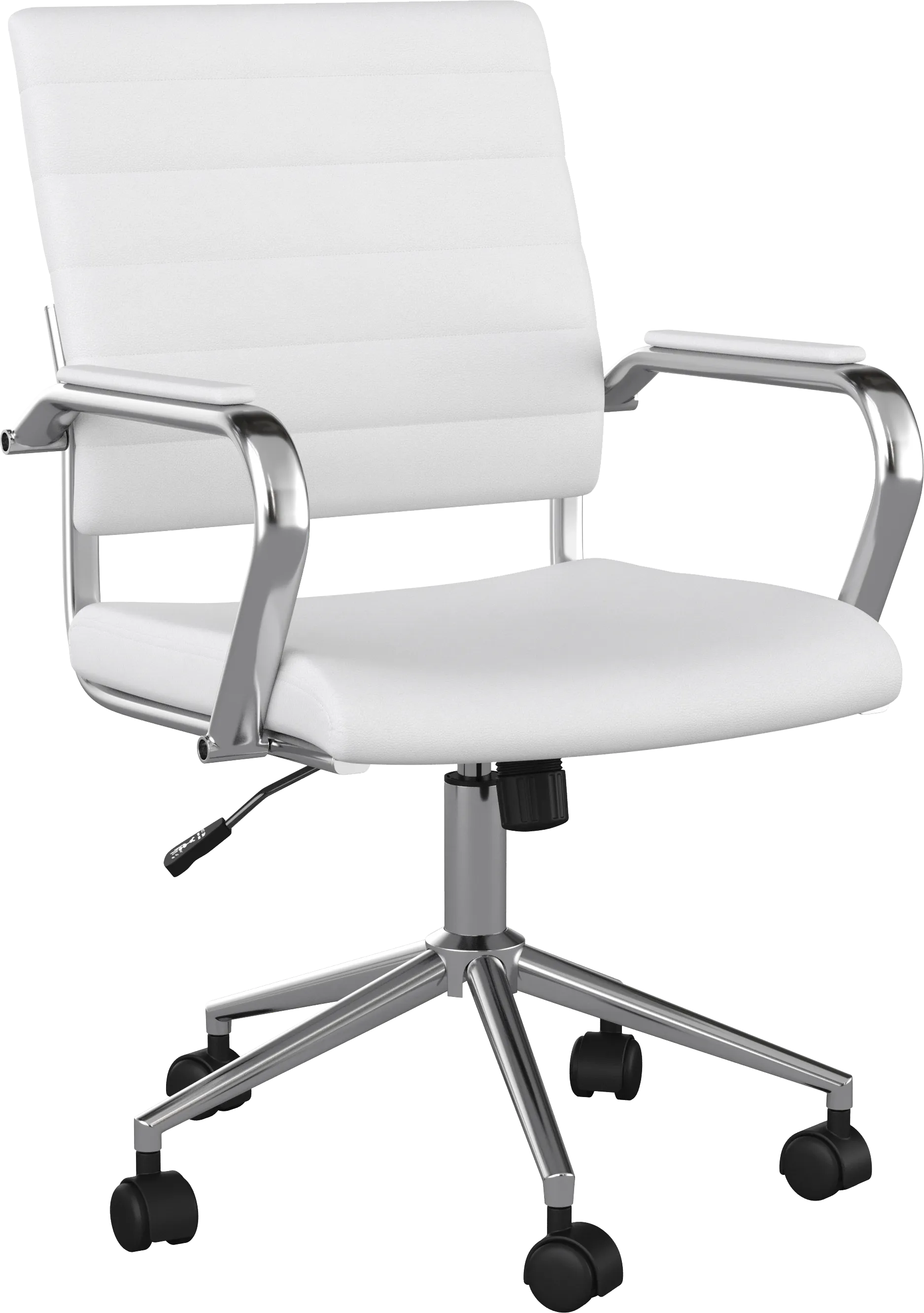 Bedner White Office Chair - Image 1
