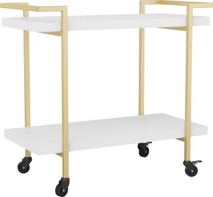 Azaline White Printer Cart