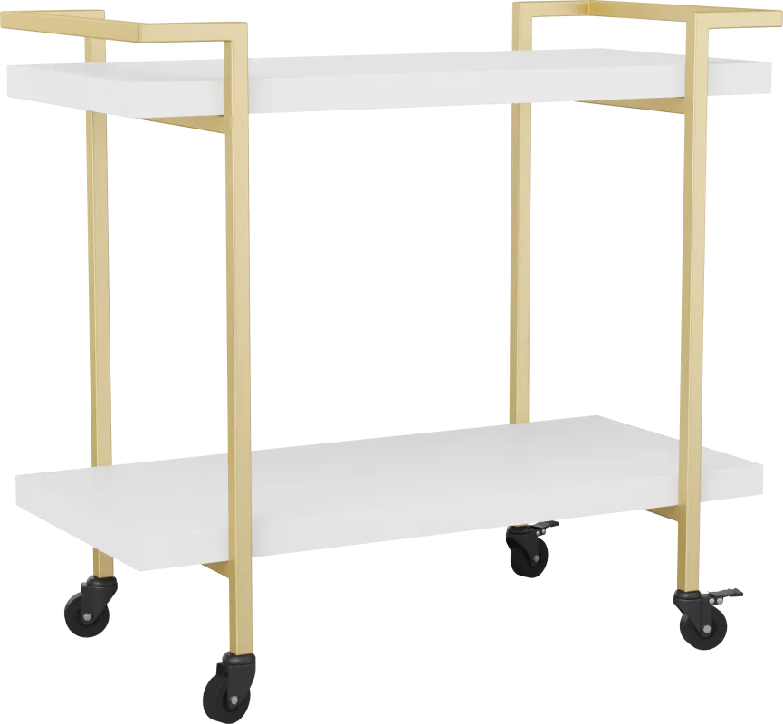 Azaline White Printer Cart