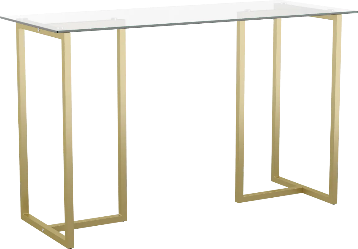 Beaufain Brass Office Table