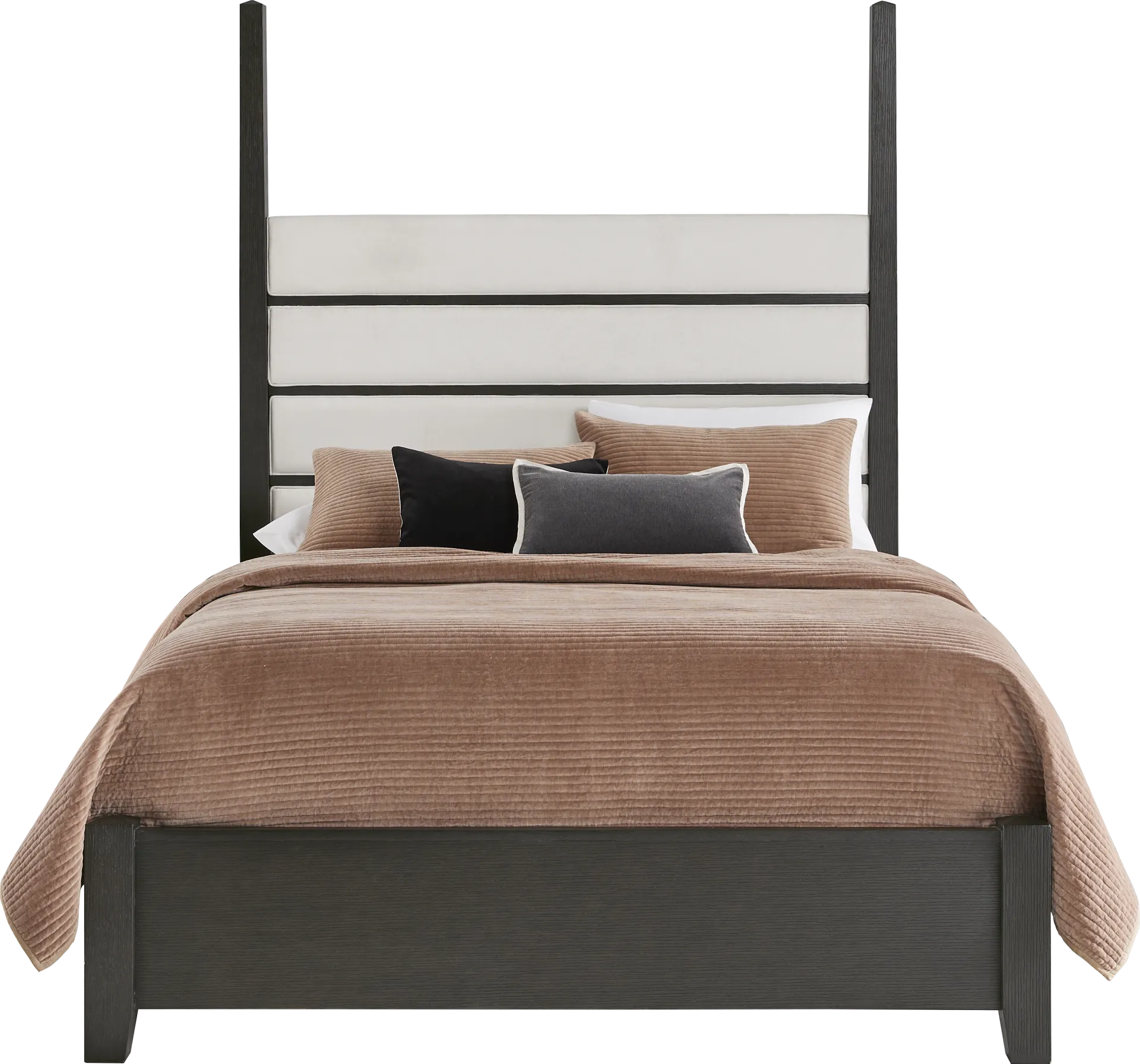 Copperline Black 3 Pc Queen Poster Bed - Image 1