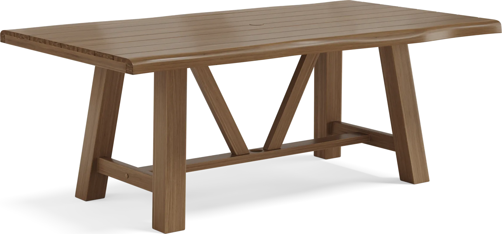 Patmos Tan 78 in. Rectangle Outdoor Dining Table