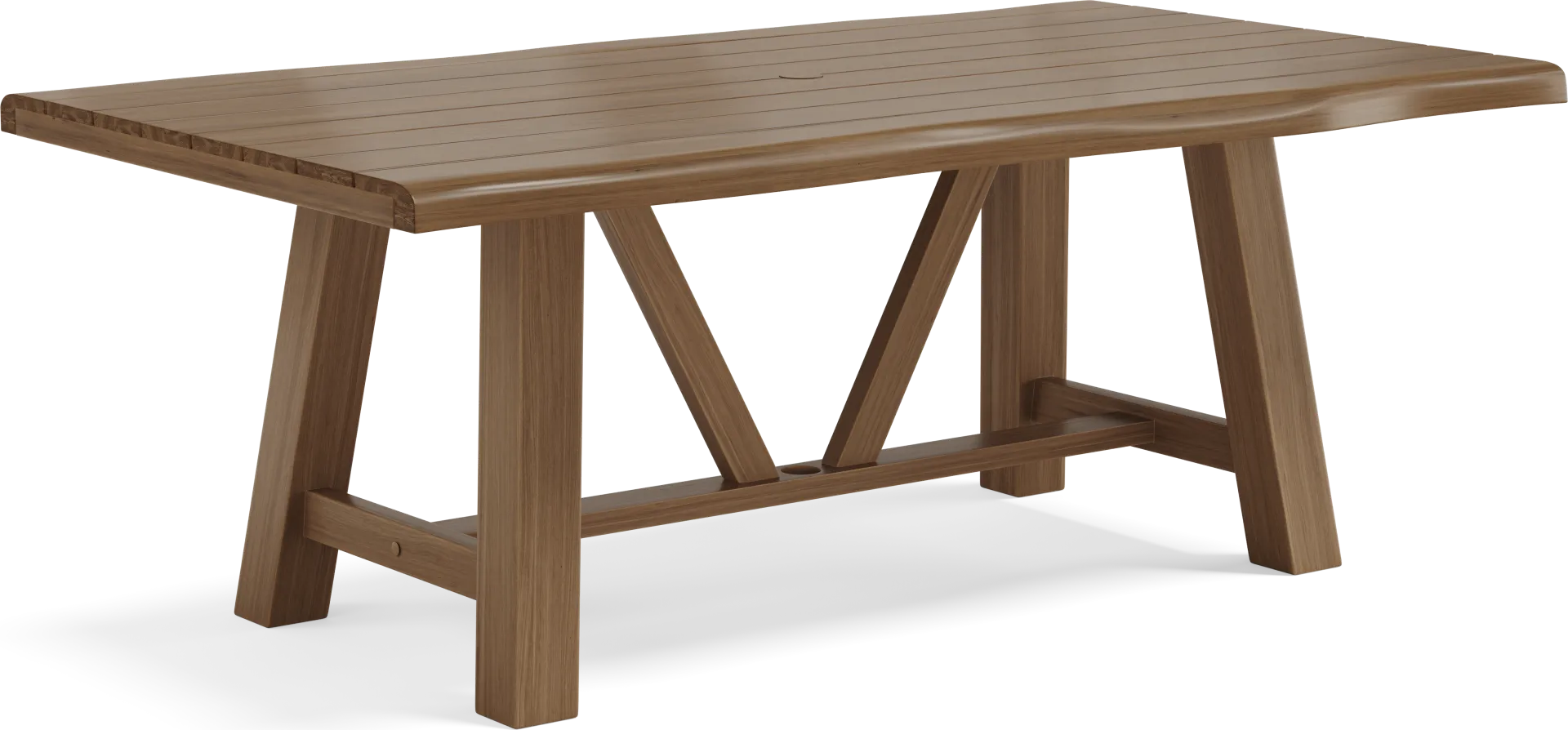 Patmos Tan 78 in. Rectangle Outdoor Dining Table - Image 2