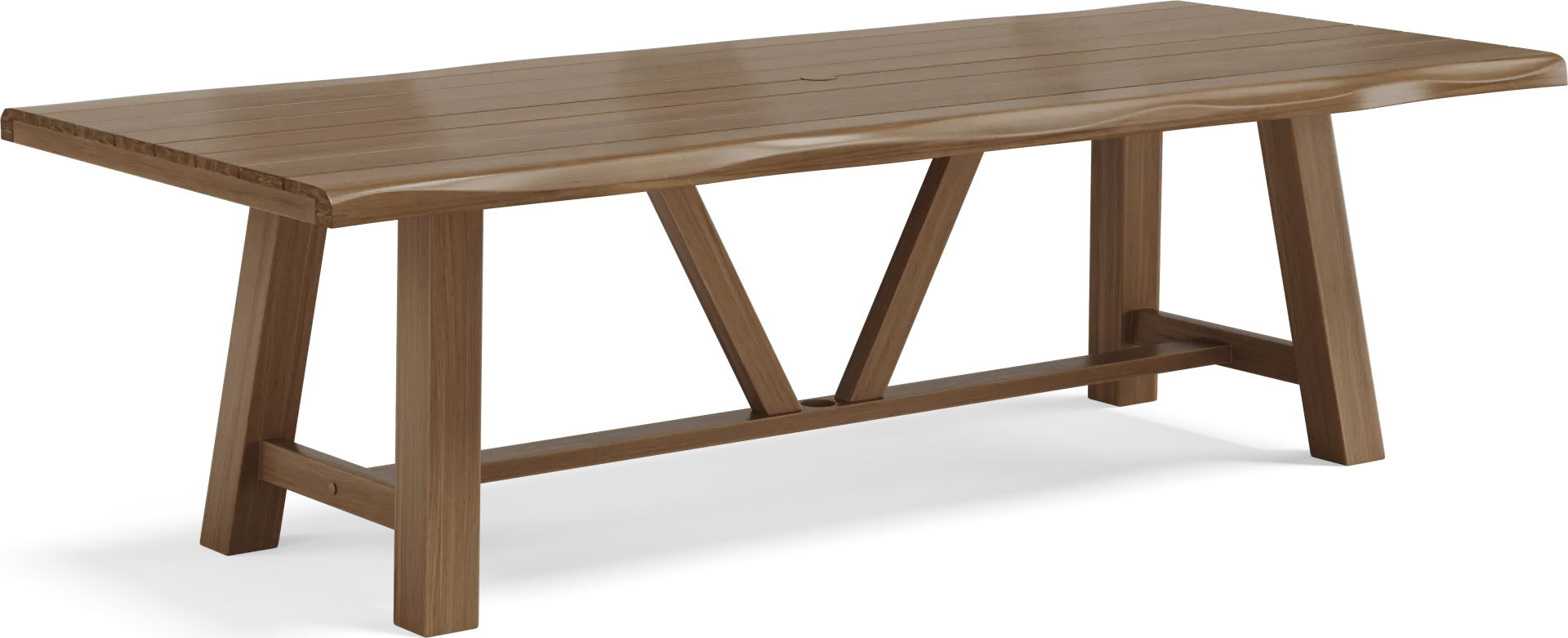 Patmos Tan 102 in. Rectangle Outdoor Dining Table