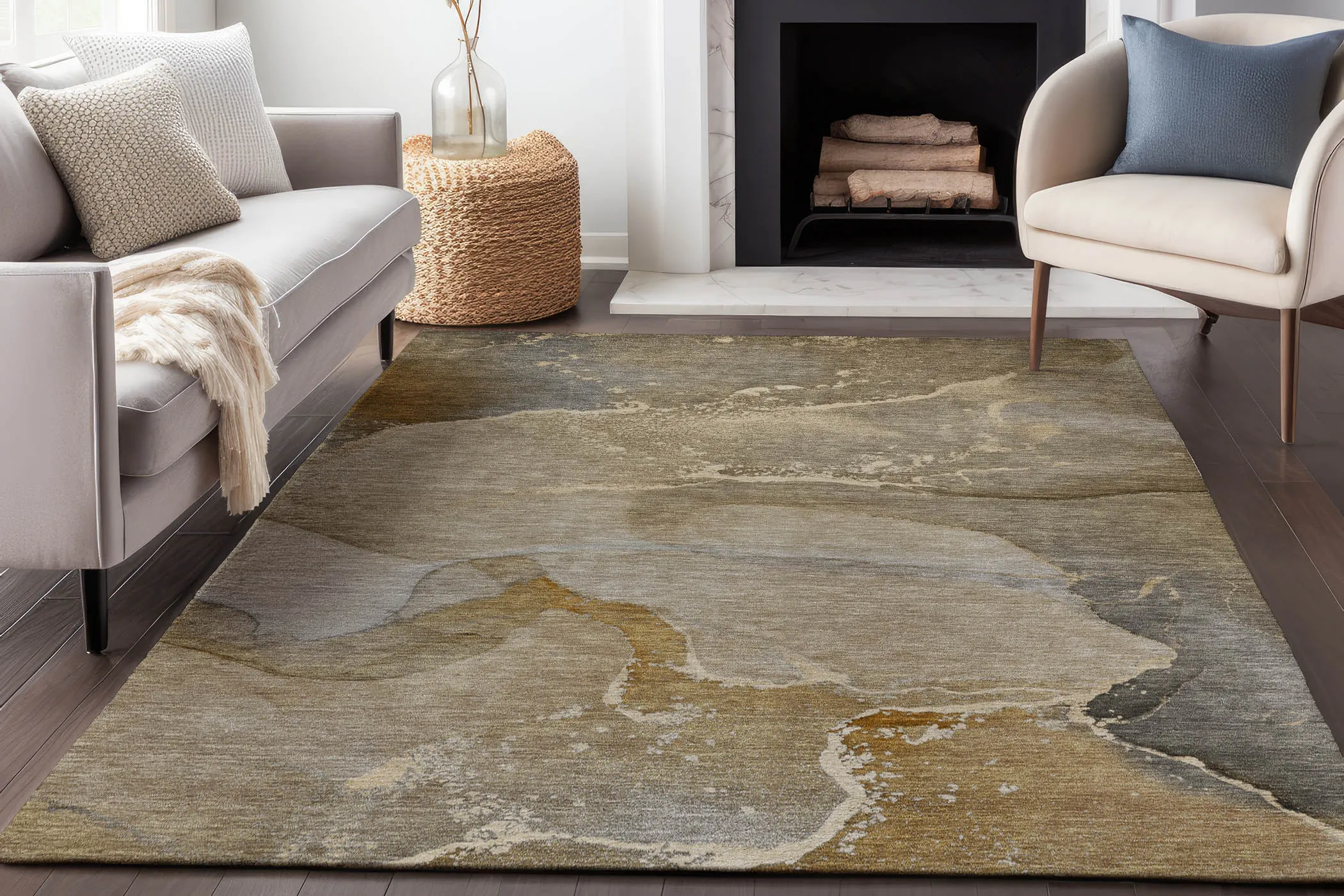 Arabica Chocolate 8' x10' Rug - Thumbnail - Image 2