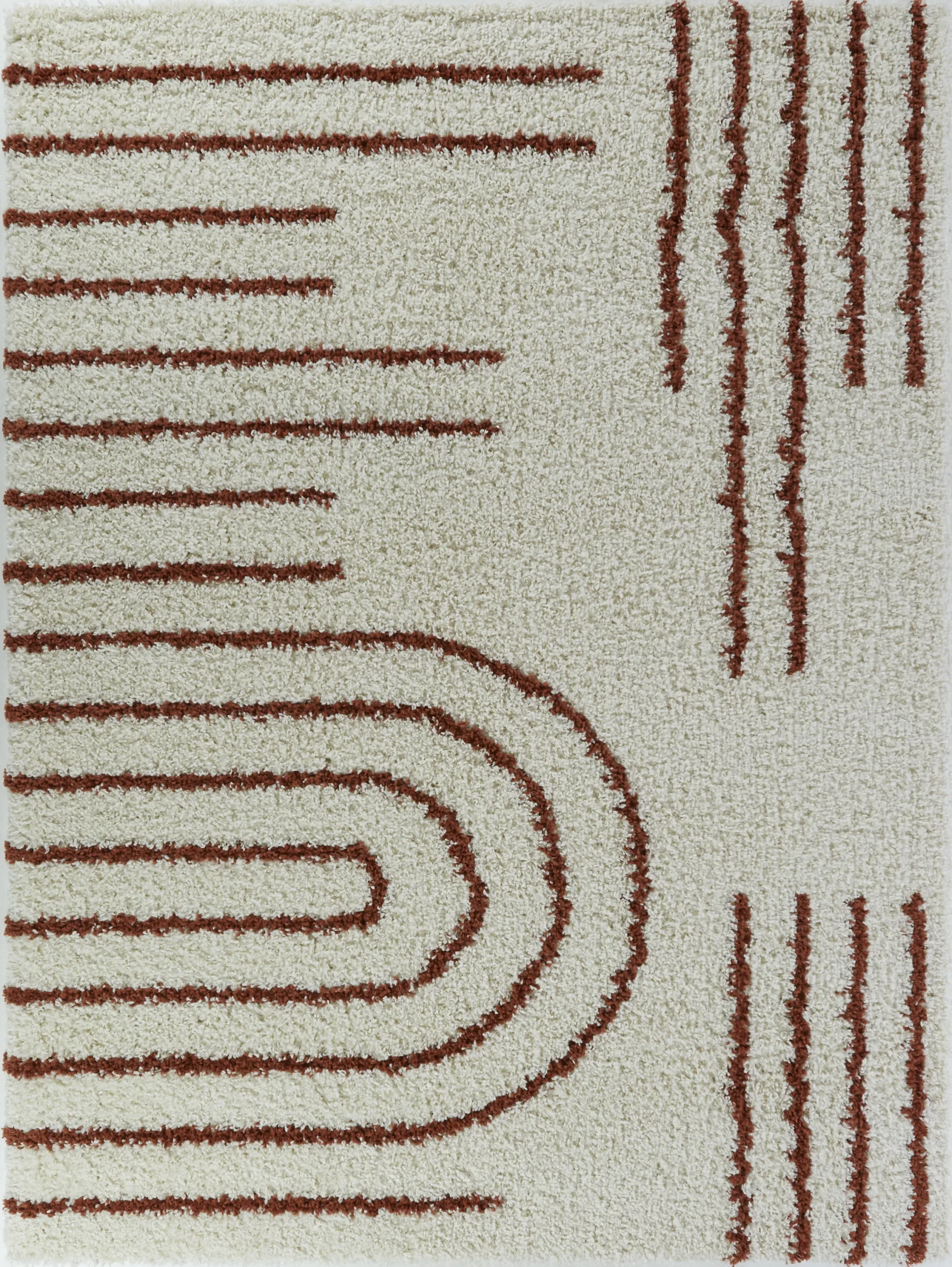Zunees Orange/Multi 5'3 x 7' Rug - Image 1