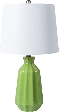 Mertens Oaks Green Lamp