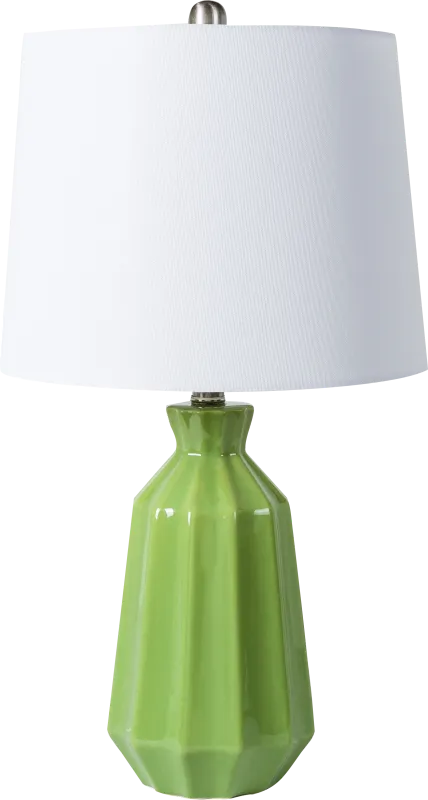 Mertens Oaks Green Lamp