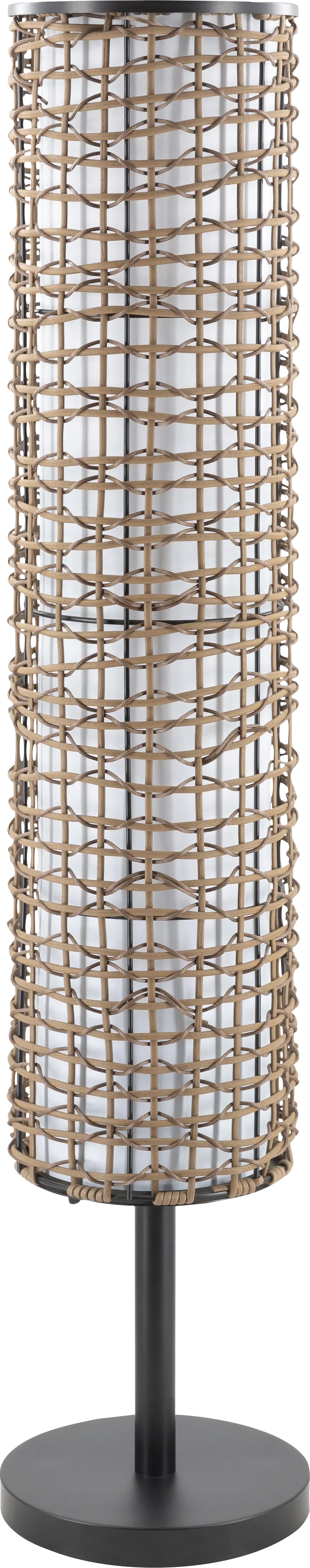 Wheathill Circle Black Outdoor Floor Lamp