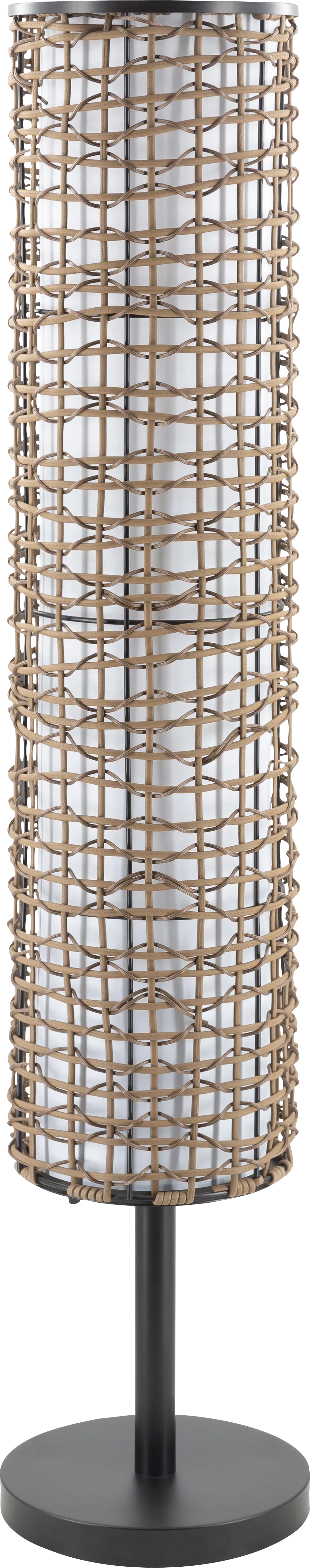 Wheathill Circle Black Outdoor Floor Lamp - Image 1