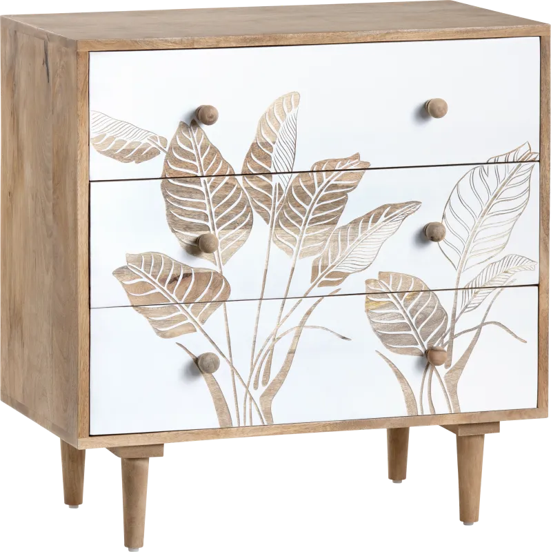 Monahan White Accent Cabinet