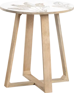 Monahan White End Table